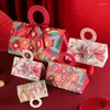 Gift Wrap European Style Wedding Candy Box Triangle Fresh Birthday Housewarming Baby Show Party Paper Decorated