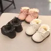 Boots Winter Baby Girls Ankle Boot Fashion Toddler Shoes With Plush Very Warm Little Kids Snow Boots Size 15-25 L0824