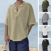 Pulls pour hommes Trendy Summer Knitwear Stretchy Hommes Tops Couleur Solide Cool Cut Out Coupe ample