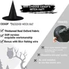 Halloween Witch Hat Decoration levererar inomhus utomhus hängande prydnad med fladdermus spindel web party prom festival klä upp dekor hkd230823