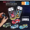 ElectricRc Car 1 58 Remote Control Mini RC Cartetta per auto gestita Cans PVC Pack Macchina DriftBuggy Bluetooth Radio Controlled Toy Kid 230823