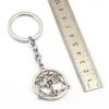 Keychains J Store 12st/Lot Fullmetal Alchemist för fans 2 färger Magic Circle Model Zinc Alloy Key Chain Ring Llavero Chaveiro