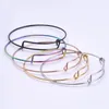 Bracciale regolabile in acciaio inossidabile per le donne espandibile braccialetti aperti braccialetti aperti braccialetti fai -da -te che producono pulseiras mujer