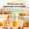 Juicers portáteis garrafa de espremedor elétrico USB, cobrando o leite multifuncional Shake de 10 lâmina extrator de frutas sem fio