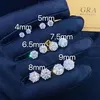 Пропуск алмаза -тестер хип -хоп драгоценности GRA сертификаты 925 Silver D Color Vvs1 Moissanite Hip Hop 6 Prongs Searging