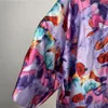 Dames badkleding kimono cover -up zomer boho print bikini coverup elegant mode vestiging sexy vakantie lange mouw kwastjes maxi jurk 230823