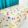 Table Cloth Luxury Disposable Plastic Balloon Rectangle Tablecloth For Kid Birthday Party Colorful