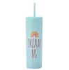 The latest 15.2oz Creative Fashion Plastic straw coffee mug Cup, many style choices, support customization of any logo