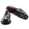 Elbise Ayakkabıları İlkbahar/Yaz Özel Sole El Yapımı İşlemeli Oxford Ayakkabı Ziyafet Elbise Topuk Yükseltilmiş Büyük ve Küçük Erkek Ayakkabıları 230823