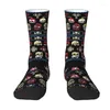 Chaussettes pour hommes Kawaii Mens Vintage Arcade Game Dress Unisexe Confortable Chaud 3D Imprimer Crew