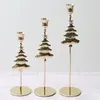 Candle Holders Gold Black Christmas Luxury Metal Candlestick For Party Stand Wedding Candelabra Home Dinner Table Decor