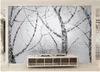 Wallpapers 3d Murals Wallpaper For Living Room Black And White Abstract Tree Background Wall Minimalist Decorative Painting