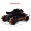 Electric/RC Car 24G RC Car Toy 4WD Water Bomb Tank RC Toy Shooting Competitive Gest Controlled Tank Remote Control Drift Car Kids Boy Toys X0824