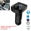 X8 FM Sändare Aux Modulator Bluetooth Handsfree Kit Audio Mp3 Spelare med 3.1A Snabbladdning Dual USB Car Charger Accessorie