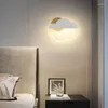 Wall Lamps Cloud Shape LED Sconces Acrylic Bedroom Bedside Lights Surface Mount Children's Room Lamp Atmosphere Decoration