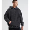 Men s Hoodies Sweatshirts 100 Cotton Clothing Vintage Black Acid Wash Men Women Oversized Hip Hop Casual Pullover Y2K Clothes 230823