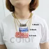 Andere Modeaccessoires Personalisierte Namenswörter Personalisierter Buchstabe Initiale Goldhalsband Kette Liebe Halskette Anhänger Namensschild Geschenk C4 230824