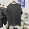 メンズTシャツ良質のヴィンテージピエロプリントTシャツの男性洗浄ファヒオンシャツネック半袖ヒップホップ女性ティー