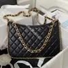 Łańcuch kanałów Crescent Designer Bag dla kobiety luksusowe skórzane torby hobo crossbody Zipper Diamond Wzór na ramię 10A TOP RAMAND TIRCESURYS AS4368