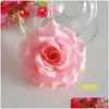 Decorative Flowers Wreaths 200Pcs 10Cm Simated Rose Head 20Colors Artificial Fabric Silk Flower Diy Decor Vine Wedding Arch Wall A Dhpxw