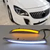 2PCS Auto LED DRL Für Buick Regal GS Opel Insignia 2010 2011 2012 2013 2014 2015 2016 Tagfahrlicht mit blinker305e