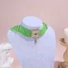 Collane a pendente marocchina in caftano abito da sposa collana gioiello regalo oro color sposa perle girocollo di perle in cristallo a mano tessuto