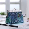 Evening Bags Arrive Women Clutch Bag Party Prom Wedding Handbag Beaded Sequin Peacock Style 230823