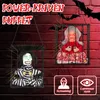 Inne impreza imprezowy Horror Halloween Talk Flashing Light Sound Doll Scary szkielet ducha więzienia Hallowen Party Dekoracja Haunted House Props 230823