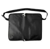 Makeup Tools Multi function Large Capacity Black PU Cosmetic Bag Waist Brush with Belt for Professional Artist 230823