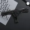 Underpants Sexy Gay G-Strings Men's Underwear Transparent Penis Pouch String Homme Slip Erotic Mens Thongs And G Strings Cuec2806