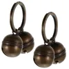 Hondenkragen 2 Sets Pet Bell Vintage Accessoires Key Chain Collar Training Kitten Ring Diy Copper Loud