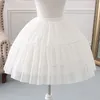 Cosplay balık kemiği kısa etek lolita carmen slip liner sevimli kızlar etekler ayarlanabilir petticoat