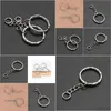 Keychains Lanyards verkaufen antike Sier -Band -Ketten -Schlüssel Ring DIY Accessoires Material Drop Delivery Fashion Otohs