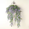 Decoratieve bloemen 1 pc's mooie mode nep plant muur kunstmatige hangende lavendel wijnbloem bloem rattan home tuin bruiloft decoratie