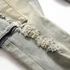 Csual Jeans 2023 voor heren 2023 Nieuwe vintage gescheurde driedimensionale pocket denim broek mid-taist mode kledinglf20230824.