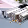 Lip Gloss Tubes with Wand Empty, 8ml Refillable LipGloss Bottles Mini Lip Balm Bottle Transparent Containers with Stoppers