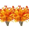 Fleurs décoratives 10/20 pièces artificielles d'extérieur résistantes aux UV, fausses plantes en plastique, fausses chutes pour jardinière suspendue, jardin, porche, mariage