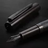 Fountain Pens Hero Black Foretain Pen Pen Fine Eff Nib Classic Design z metalową konwerterą stal nierdzewną pisanie pióra 230823