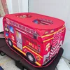 Baby Rail Children's Car Tent House Fire Truck Indoor and Outdoor Game House With Soltaket Toys 230823