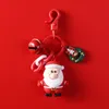 Keychains Lanyards Santa Claus Keychain Cute Creative Practical Small Gift Activity Giveaway Chain Ring School Bag Pendant 230823
