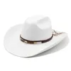 sboy Hats western Men's cowboy hat Cowboy woman jazz gentleman winter accessories Country elegant party panama 2023 230823