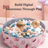 Baby Rail Foldable trockener Pool Baby -Spielstall Säuglingskugel Box -Pool -Spiele Ozean Ball Pit Spielplatz -Spielstall für Baby Ball Pool Playground Spielzeug 230823