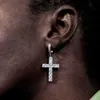 Niestandardowa księżniczka CZ CZ CYrron Silver Splated Hip Hop Men Cross Cross Cross