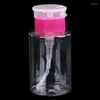 Storage Bottles Nail Art Equipment 160ml Empty Pump Dispenser Liquid Gel Polish Remover Clean Bottle For