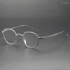 Occhiali da sole cornici giapponesi fatti a mano in titanio artigianato Business Fashion Fantasca uomo uomo occhiali Ottici Ottico Oval