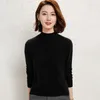 Dames truien dames geit kasjmier gebreide pullovers dames 7colors zachte warme jumpers lange mouw vrouwelijke gebreide kleding