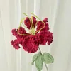 Flores decorativas tricotadas de malha artificial Tercado Ziwei Simulação de flores de fio Crochet Crape Myrtle Day Decoração de Casa do Dia