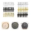 Table Clocks 1 Set Clock Numbers DIY Parts Arabic Roman Numeral Number Plate Taste Wall Accessories Replacement Crafts C6UE