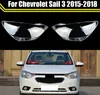 Carcasa de pantalla de lente de cristal frontal de coche para Chevrolet Sail 3 2015-2018, funda de luz transparente para coche, cubierta de faro