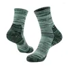 Chaussettes de sport en coton pour hommes et femmes, chaussettes de randonnée, de marche, chaudes, thermiques, confortables, rembourrées, évacuant l'humidité, pour l'hiver